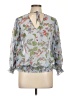NANETTE Nanette Lepore 100% Polyester Blue 3/4 Sleeve Blouse Size L - photo 1