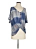 Venus Blue Short Sleeve Blouse Size S - photo 1