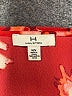 H By Halston Red Short Sleeve Blouse Size M - photo 7