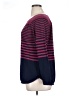 Indigo 100% Cotton Stripes Burgundy Blue Pullover Sweater Size XL - photo 5