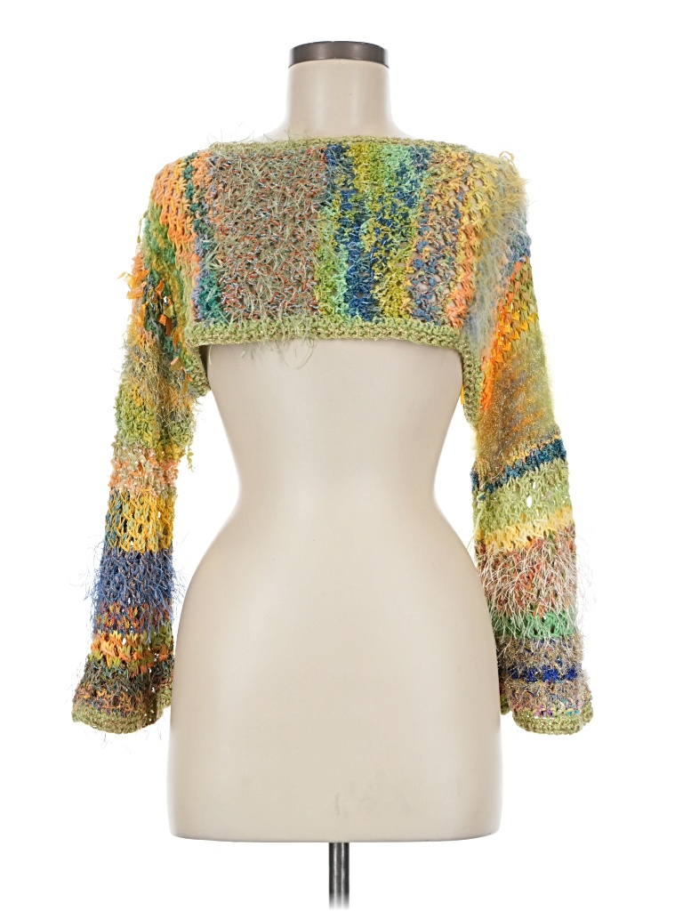 Pre-owned Unbranded Cardigan Sweater In Green
