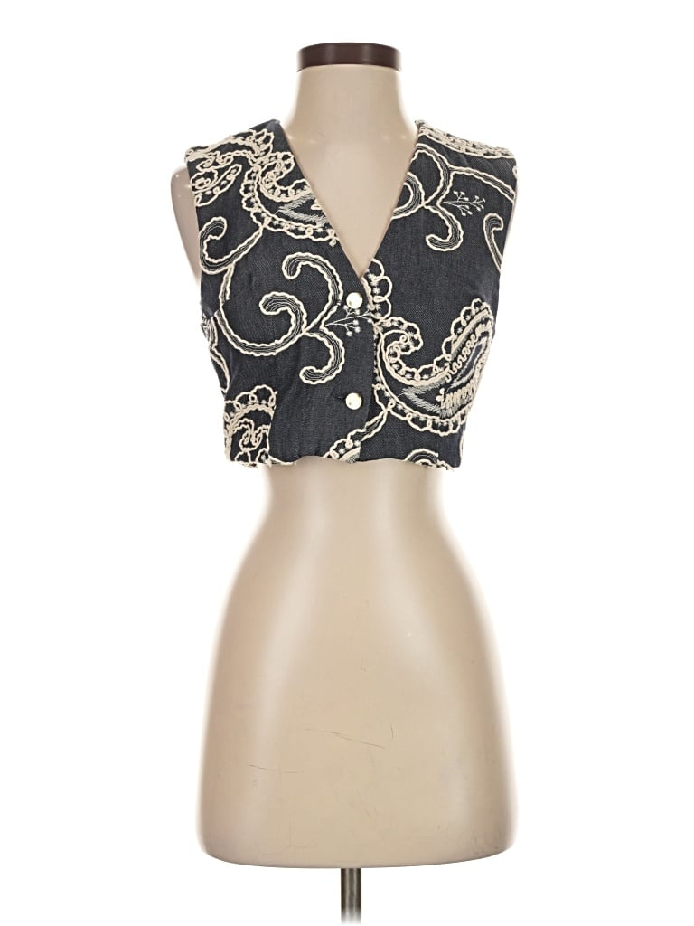 Zara Sleeveless Blouse In Gold