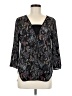 Dex Black 3/4 Sleeve Blouse Size M - photo 1
