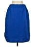 Ann Taylor 100% Polyester Solid Blue Casual Skirt Size S - photo 2