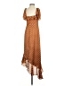 Tularosa 100% Polyester Polka Dots Brown Casual Dress Size XS - photo 2