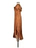 Tularosa 100% Polyester Polka Dots Brown Casual Dress Size XS - photo 5