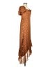 Tularosa 100% Polyester Polka Dots Brown Casual Dress Size XS - photo 4