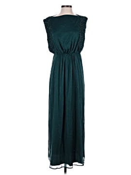 emerald green casual dress emerald green wedding guest dress Sara A-Line Chiffon Maxi Dress