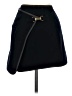 Armani Jeans Solid Black Wool Skirt Size 6 - photo 2