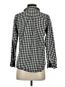 Eddie Bauer Checkered-gingham Black 3/4 Sleeve Button-Down Shirt Size S (petite) - photo 2
