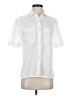 Doncaster Collection White Short Sleeve Button-Down Shirt Size 4 - photo 1
