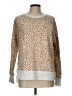 Time and Tru Animal Print Tan Pullover Sweater Size L - photo 1