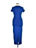 Daisy Solid Blue Casual Dress Size XL - photo 2