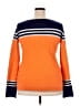 Unbranded Color Block Orange Pullover Sweater Size XXL - photo 2