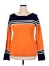 Unbranded Color Block Orange Pullover Sweater Size XXL - photo 1