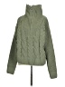 Hippie Rose 100% Polyester Green Turtleneck Sweater Size XS - photo 1