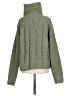 Hippie Rose 100% Polyester Green Turtleneck Sweater Size XS - photo 2
