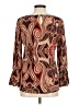 Chico's Brown Long Sleeve Blouse Size Med (1) - photo 2