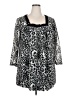 Fashion Bug Animal Print Silver Casual Dress Size 2X - photo 1
