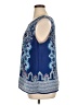 Ava Christine 100% Polyester Blue Sleeveless Blouse Size 1X - photo 5