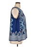 Ava Christine 100% Polyester Blue Sleeveless Blouse Size 1X - photo 4