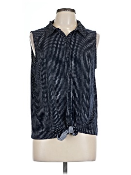 Adrianna Papell Sleeveless Button Down Shirt