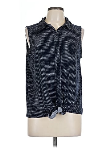 Adrianna Papell Sleeveless Button-Down Shirt (view 1)