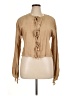 Avila Tan Long Sleeve Blouse Size XL - photo 1
