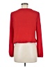 Mi ami 100% Polyester Red Long Sleeve Blouse Size M - photo 2