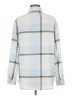 Just Polly Plaid Blue Long Sleeve Blouse Size M - photo 2
