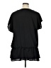 Apt. 9 100% Polyester Black Short Sleeve Blouse Size 1X - photo 2