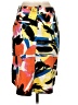 Etcetera Print Orange Casual Skirt Size 2 - photo 2