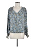 Max Studio 100% Polyester Blue Long Sleeve Blouse Size M - photo 1
