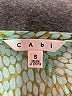CAbi 100% Polyester Green Short Sleeve Blouse Size S - photo 7