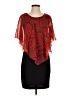 En Focus Studio Red Cocktail Dress Size 4 - photo 1