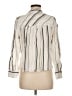Harper Stripes Ivory Long Sleeve Blouse Size M - photo 2