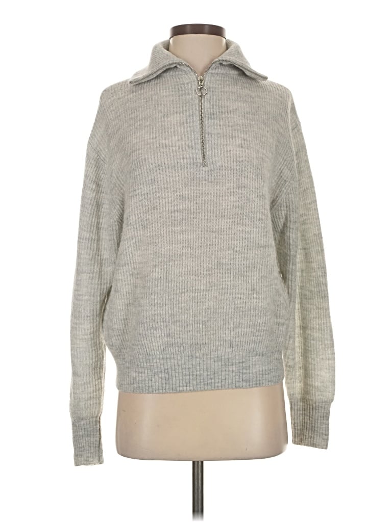 Pre-owned Quince Pullover Sweater In Gray