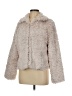Fever 100% Polyester Ivory White Faux Fur Jacket Size M - photo 1