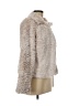 Fever 100% Polyester Ivory White Faux Fur Jacket Size M - photo 4