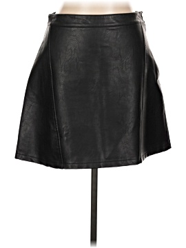 Zara Basic Faux Leather Skirt