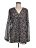 Joe Fresh Black Long Sleeve Blouse Size M - photo 1