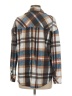 E&M Collection 100% Polyester Plaid Brown Long Sleeve Blouse Size M - photo 2