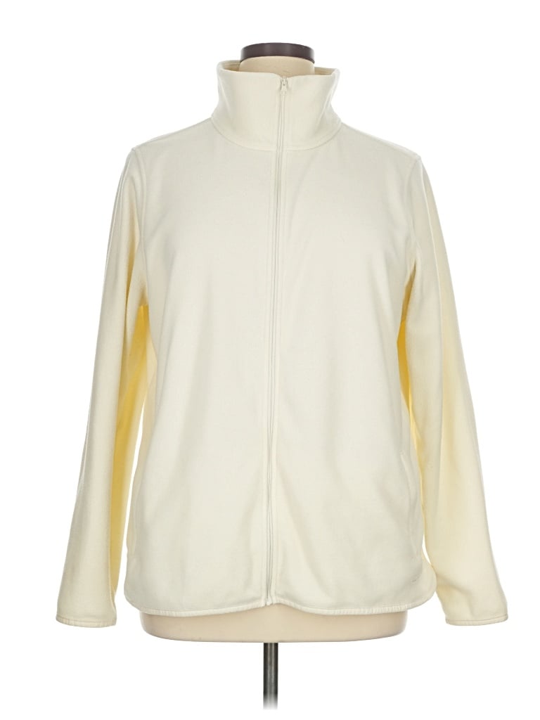 Pre-owned L.l.bean Cardigan Sweater In Ivory