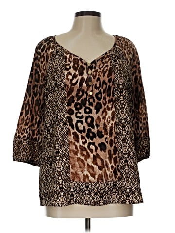Notations 3/4 Sleeve Blouse (view 1)