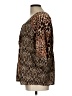 Notations 100% Polyester Animal Print Brown Tan 3/4 Sleeve Blouse Size L - photo 5
