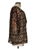 Notations 100% Polyester Animal Print Brown Tan 3/4 Sleeve Blouse Size L - photo 4