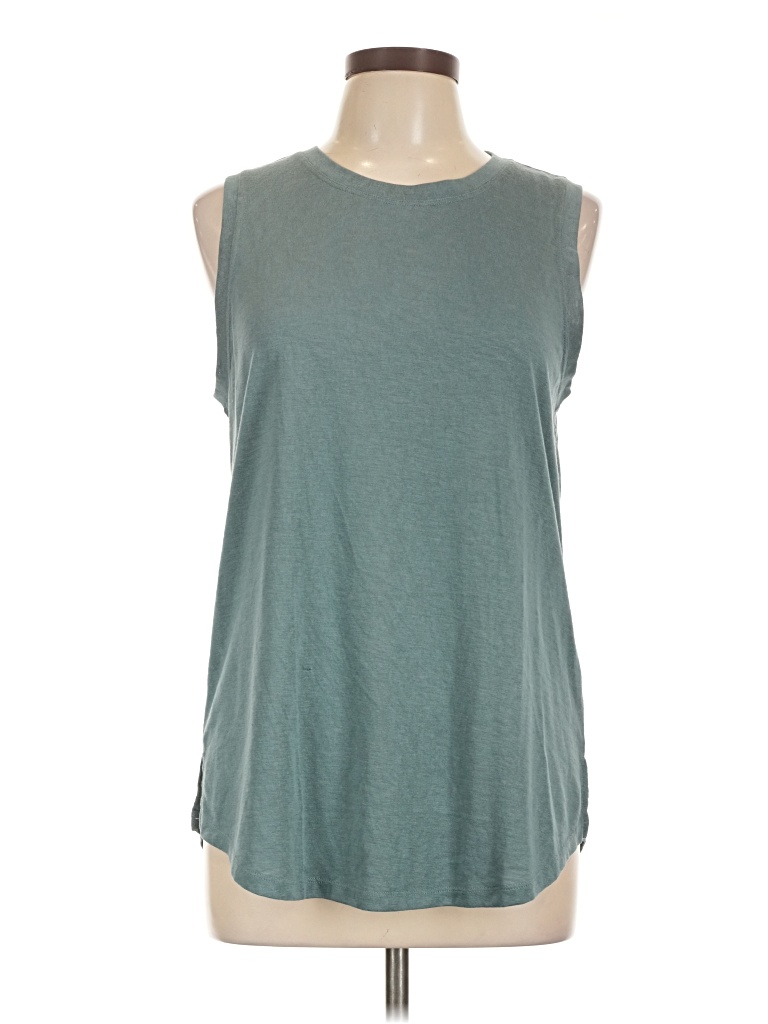 Pre-owned Athleta Sleeveless T-shirt In Blue