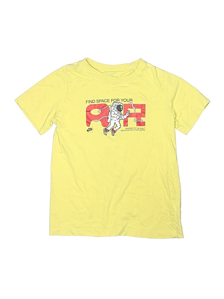 Pre-owned Nike Kids' Short Sleeve T-shirt In Yellow
