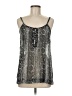 Lively 100% Polyester Silver Sleeveless Blouse Size M - photo 1