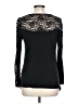 Ambiance Black Long Sleeve Top Size L - photo 2